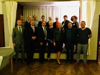 Städtepartnerschaftsjubiläum mit Bürgermeister und Partnern